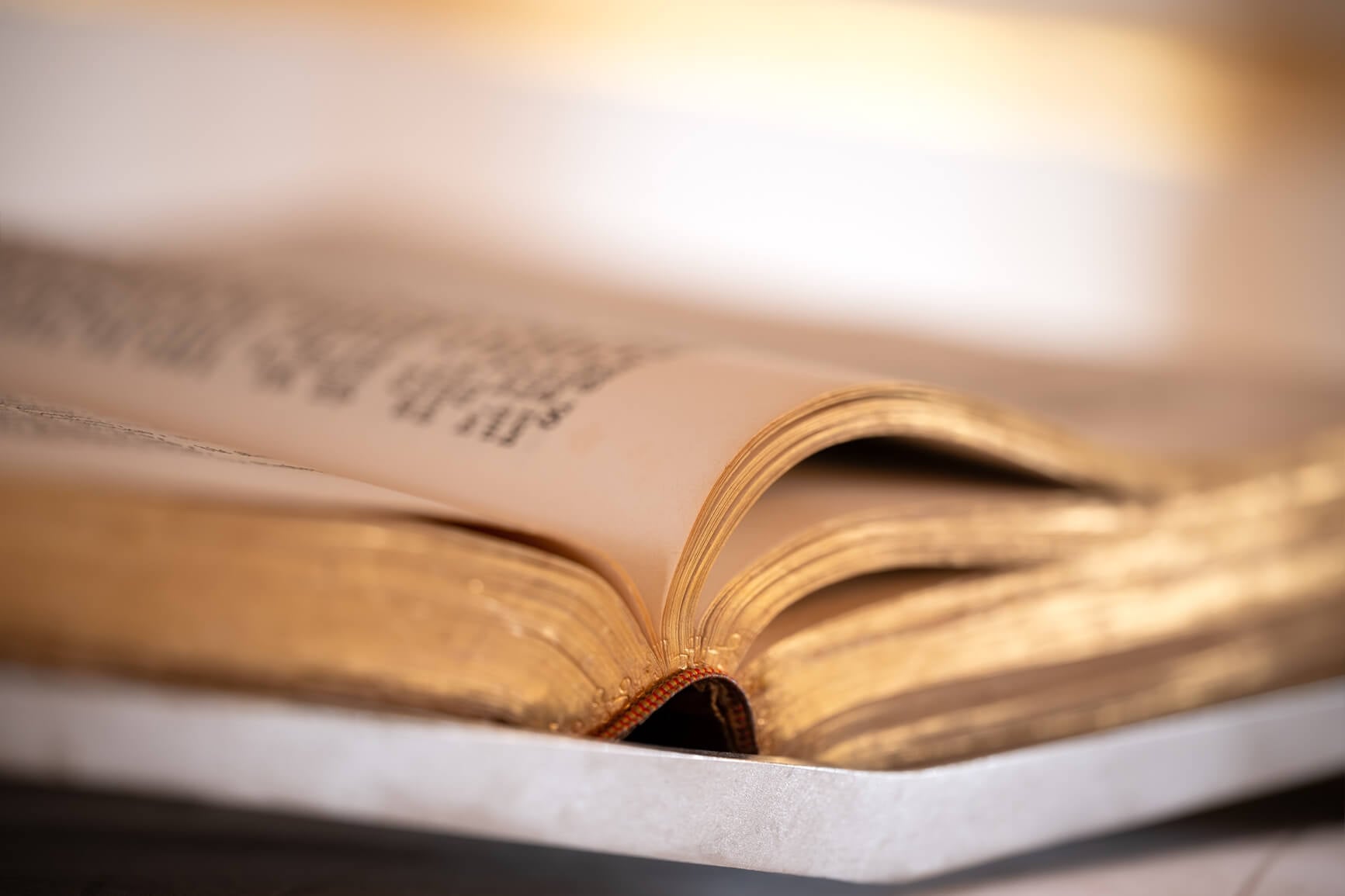 An open book written in Latin.